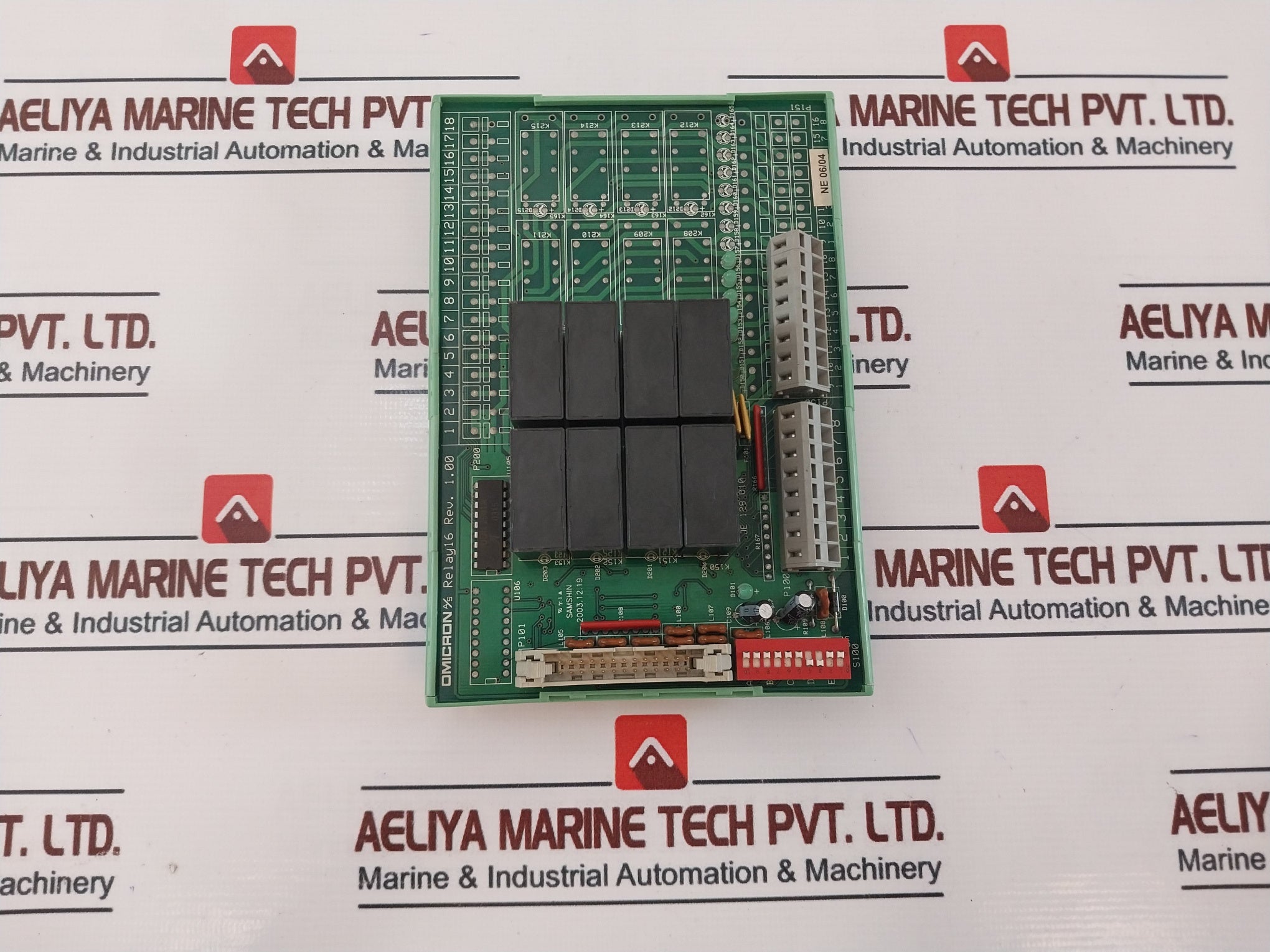 Omicron/ Phoenix Contact Relay16 Pcb Module Rev: 1.00