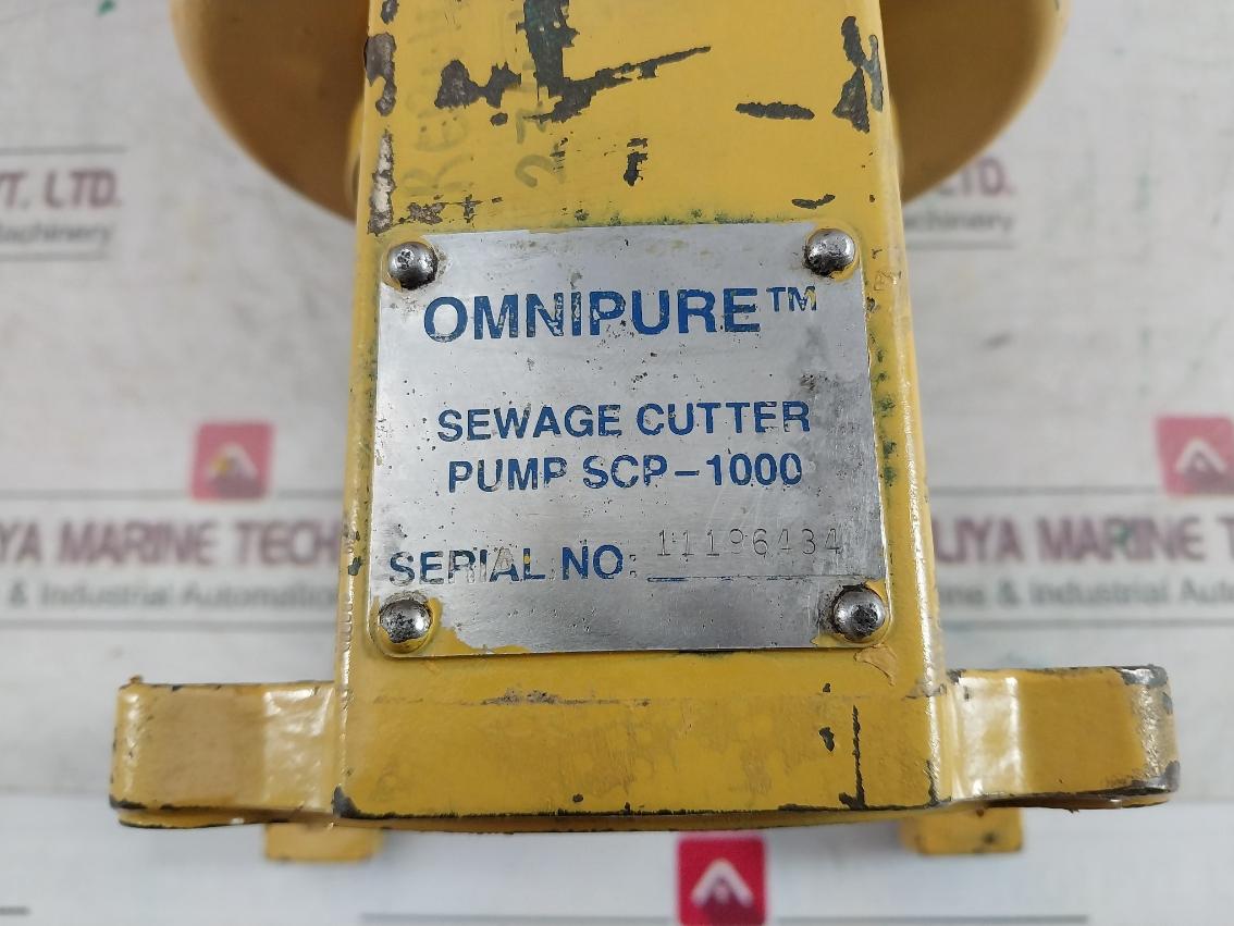 Omnipure Scp-1000 Macerator Bronze Sewage Cutter Pump Max Rpm 9200