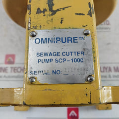 Omnipure Scp-1000 Macerator Bronze Sewage Cutter Pump Max Rpm 9200