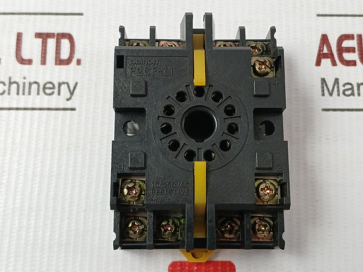 Omron-1643Yk-10A-250Vac-Relay-Socket-P2Cf-11-Lot-Of-2X-209074-7