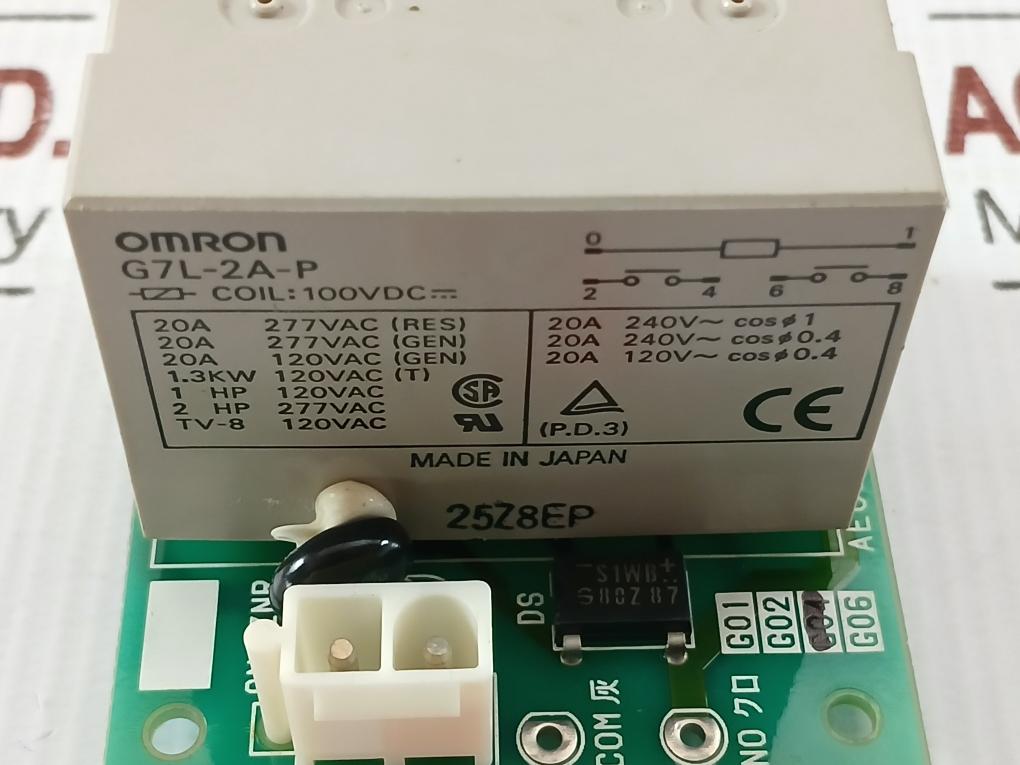 Omron 20A Pcb Mount Power Relay G7L-2A-p