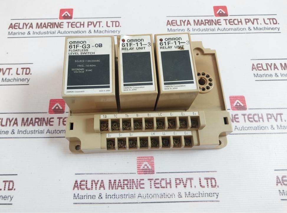 Omron 61F-G3-OB/61F-G3-0B Floatless Level Switch with Relay Unit 61F-11-3