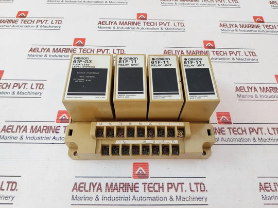 Omron 61F-g3 Floatless Level Switch With 61F-11 Relay Unit