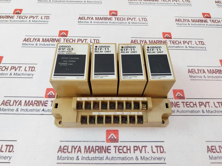 Omron 61F-g3 Floatless Level Switch With 61F-11 Relay Unit