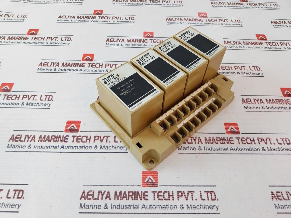 Omron 61F-g3 Floatless Level Switch With 61F-11 Relay Unit