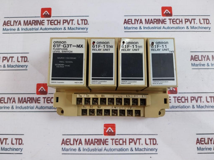 Omron 61F-g3T-mx Floatless Level Switch With 61F-11 Tmx/ 61F-11 Relay Unit