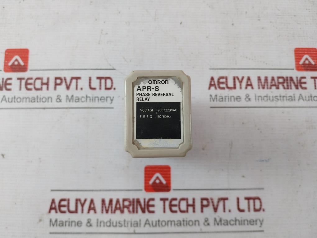 Omron Apr-s Phase Reversal Relay 200/220Vac 50/60Hz