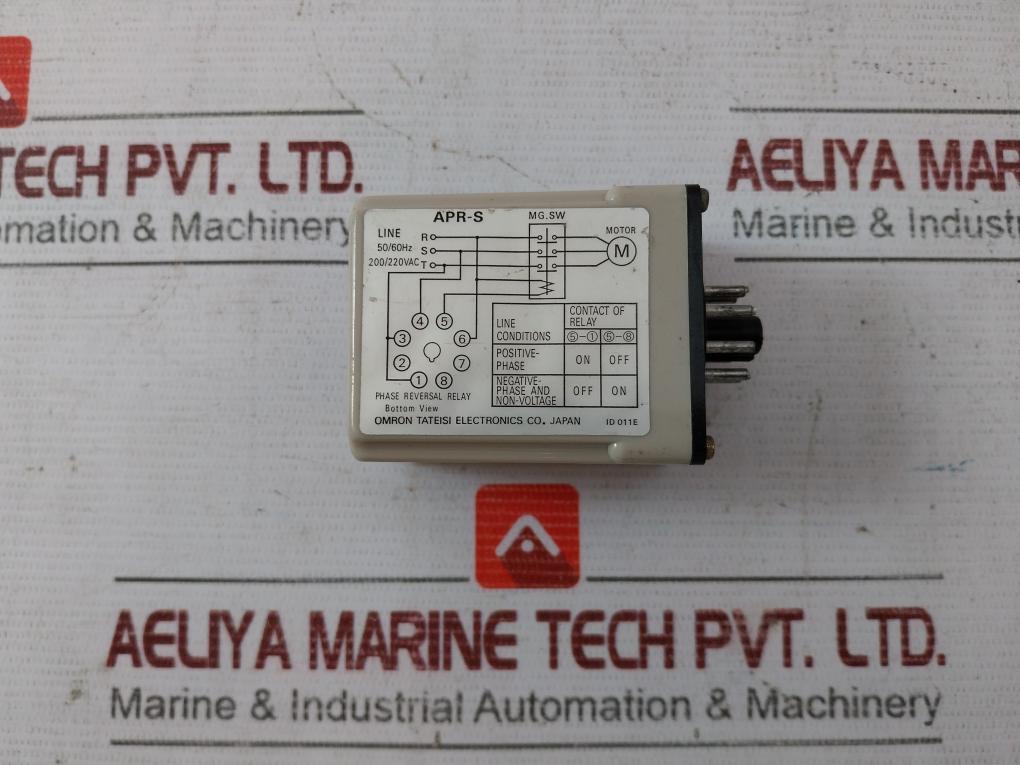 Omron Apr-s Phase Reversal Relay 200/220Vac 50/60Hz
