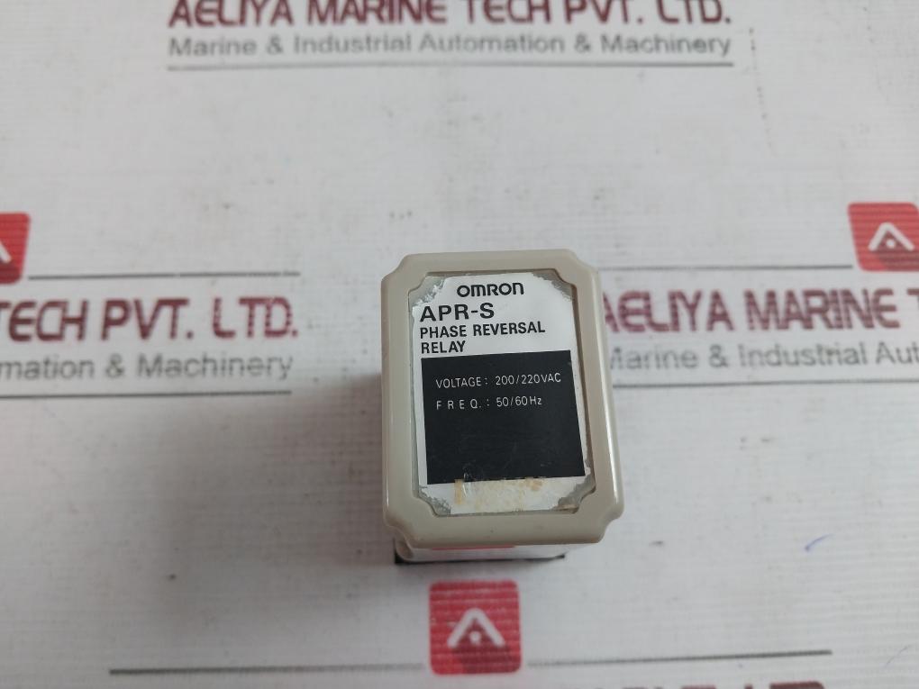 Omron Apr-s Phase Reversal Relay 200/220Vac 50/60Hz Id 011E, Pf083N
