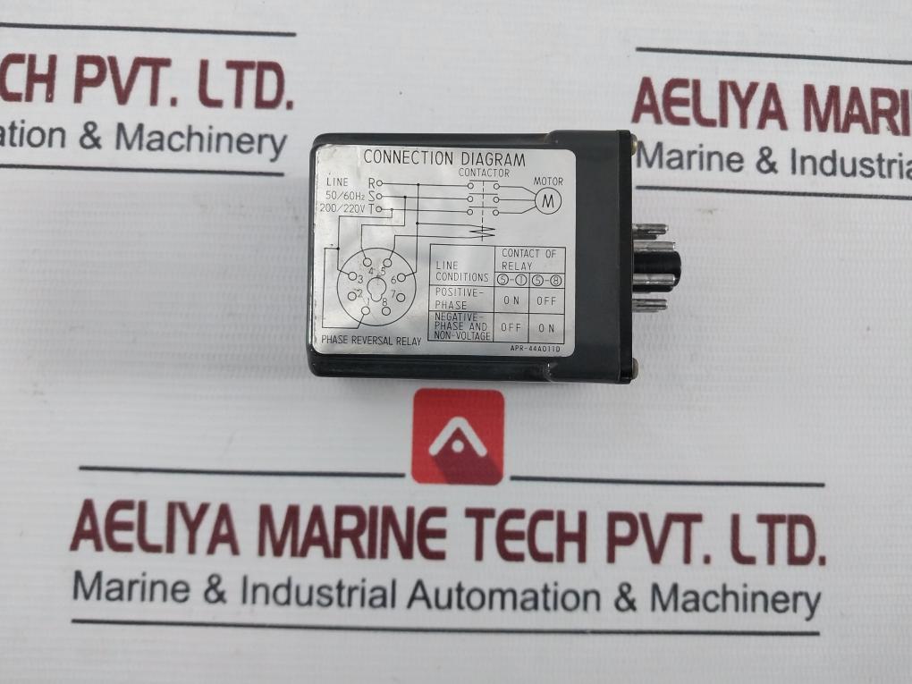 Omron Apr-s Phase Reversal Relay With Base Ac 200/220V 50/60Hz