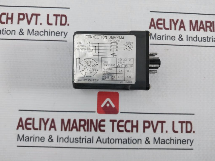 Omron Apr-s Phase Reversal Relay With Base Ac 200/220V 50/60Hz