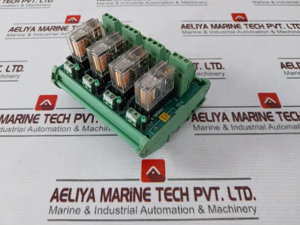 Omron Brk 2Co-4 Relay Module 94V-0 Sl1 Brm 4-24D-2B0 24Vdc 0788W4 120 Vac