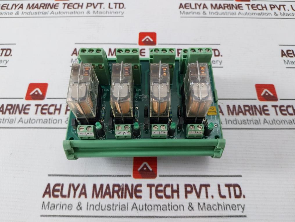 Omron Brk 2Co-4 Relay Module 94V-0 Sl1 Brm 4-24D-2B0 24Vdc 0788W4 120 Vac