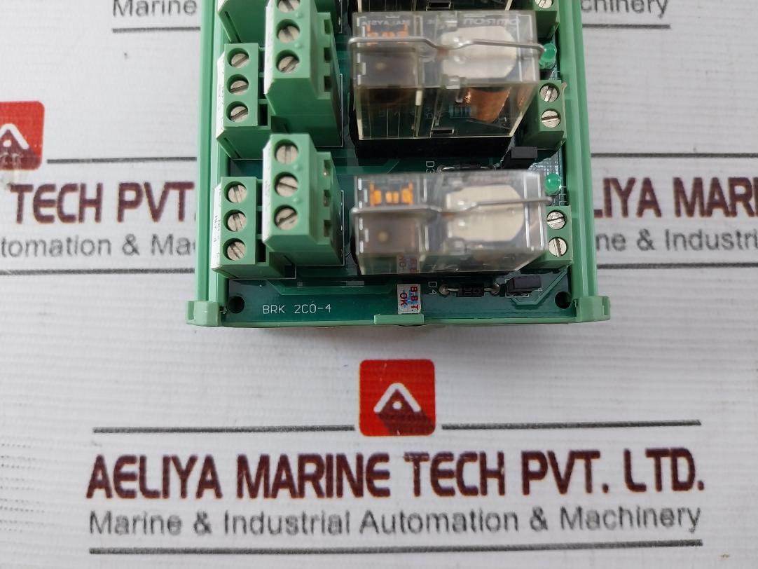 Omron Brk 2Co-4 Relay Module 94V-0 Sl1 Brm 4-24D-2B0 24Vdc 0788W4 120 Vac