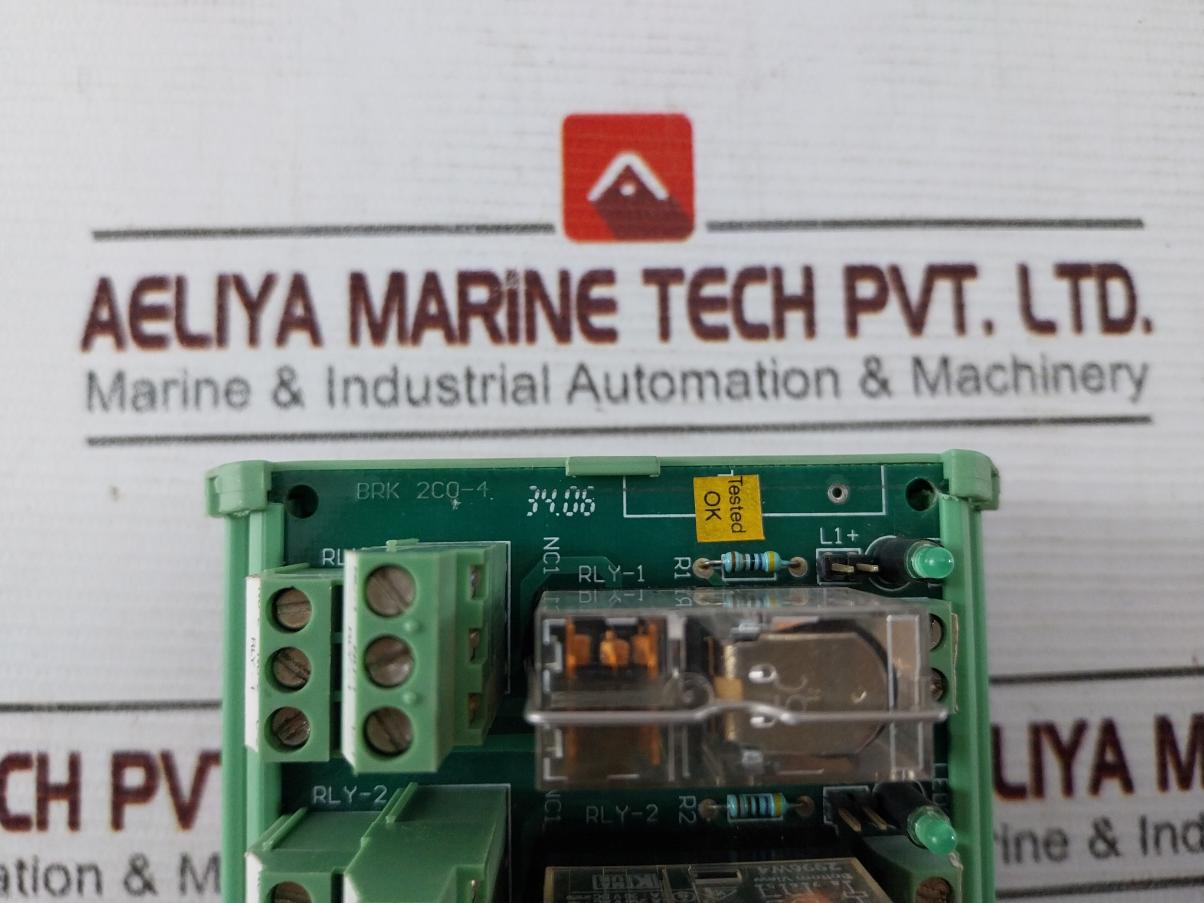Omron Brk 2Co-4 Relay Module 94V-0 Sl1 Brm 4-24D-2B0 24Vdc 0788W4 120 Vac