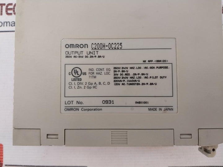 Omron C200H-0C225 Output Unit 04501001