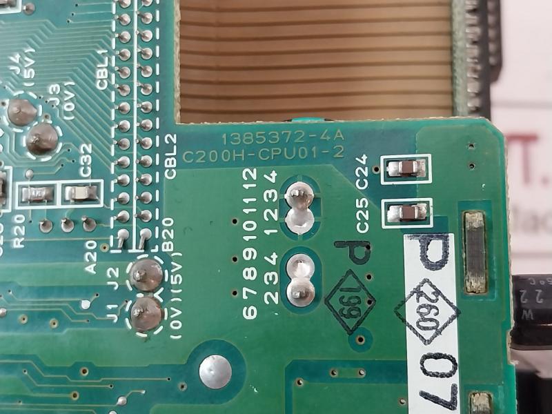 Omron C200H-cpu01-1 Pcb For Cpu Module 6789101112 1385372-4A E91964