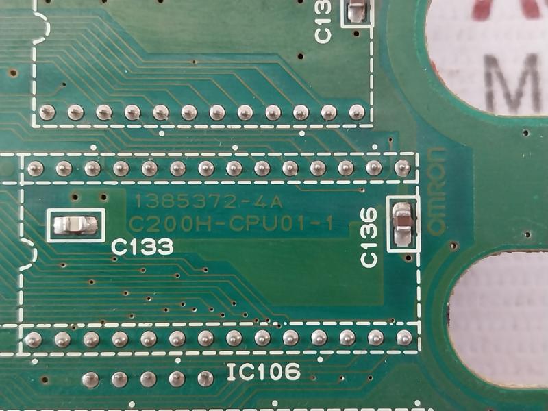 Omron C200H-cpu01-1 Pcb For Cpu Module 6789101112 1385372-4A E91964
