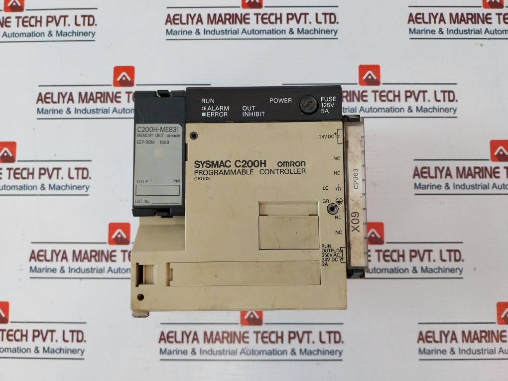 Omron C200h-cpu03-e Programmable Controller 2a 24vdc