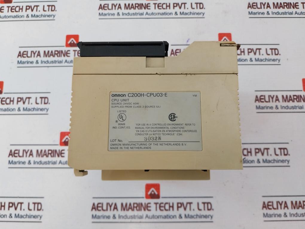 Omron C200h-cpu03-e Programmable Controller 2a 24vdc