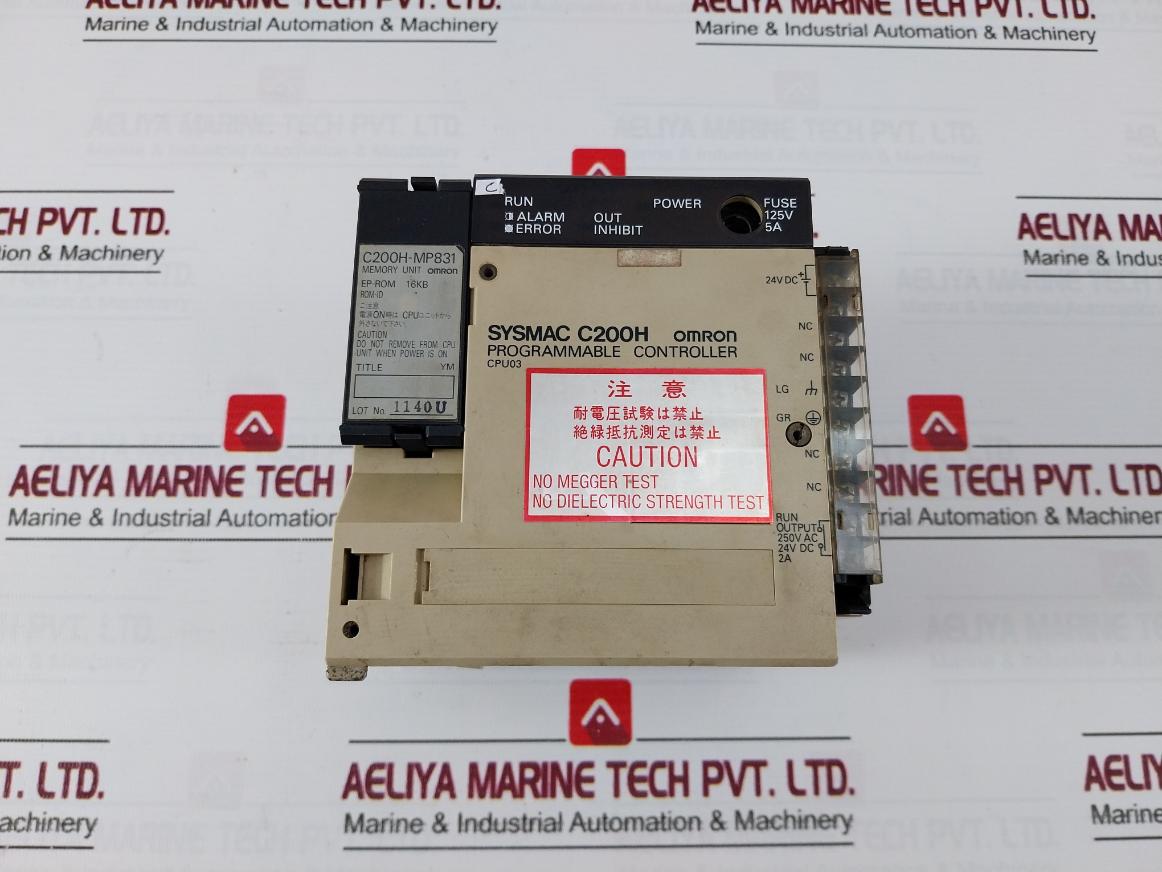 Omron C200H-cpu03 Sysmac Programmable Controller 24Vdc 40W