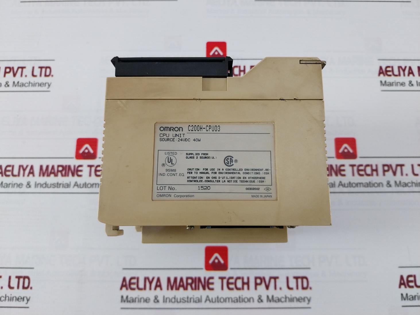 Omron C200H-cpu03 Sysmac Programmable Controller 24Vdc 40W