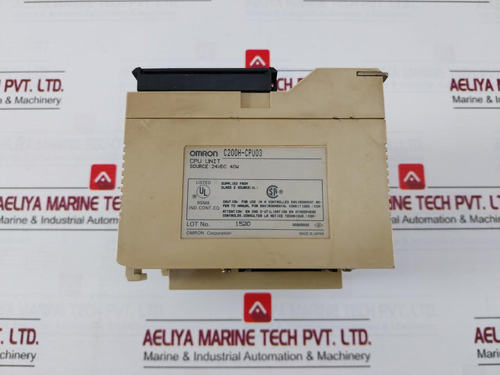 Omron C200H-cpu03 Sysmac Programmable Controller 24Vdc 40W