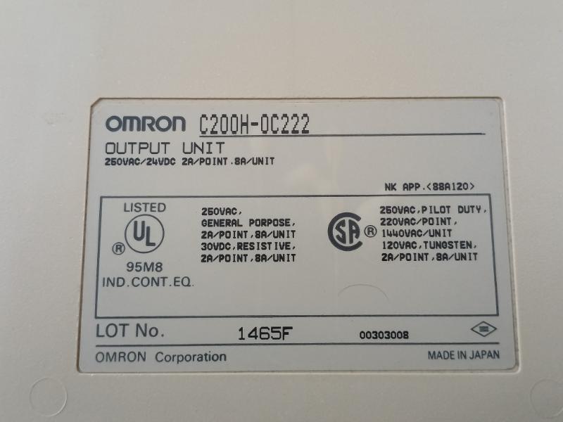 Omron C200H-oc222 Output Unit 250Vac/24Vdc