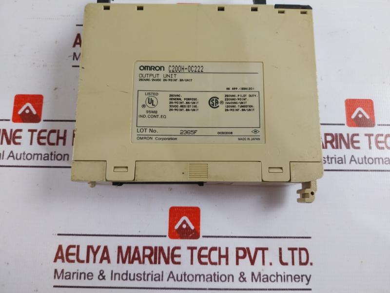 Omron C200H-oc222 Output Unit 250Vac/24Vdc 2A/Point 8A/Unit