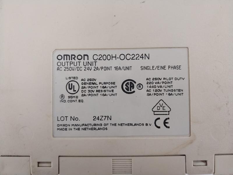 Omron C200H-oc224N 8-bit Module Of Relay Output Signals Ac/Dc 250V/24V