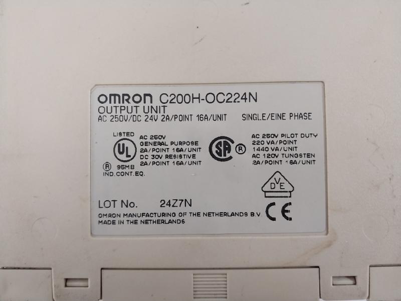 Omron C200H-oc224N 8-bit Module Of Relay Output Signals Ac/Dc 250V/24V