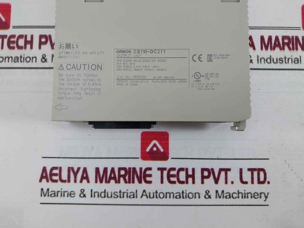 Omron C200Hw-pd024 Power Supply Unit W/ Output Module Cs1W-oc211 24Vdc 50W