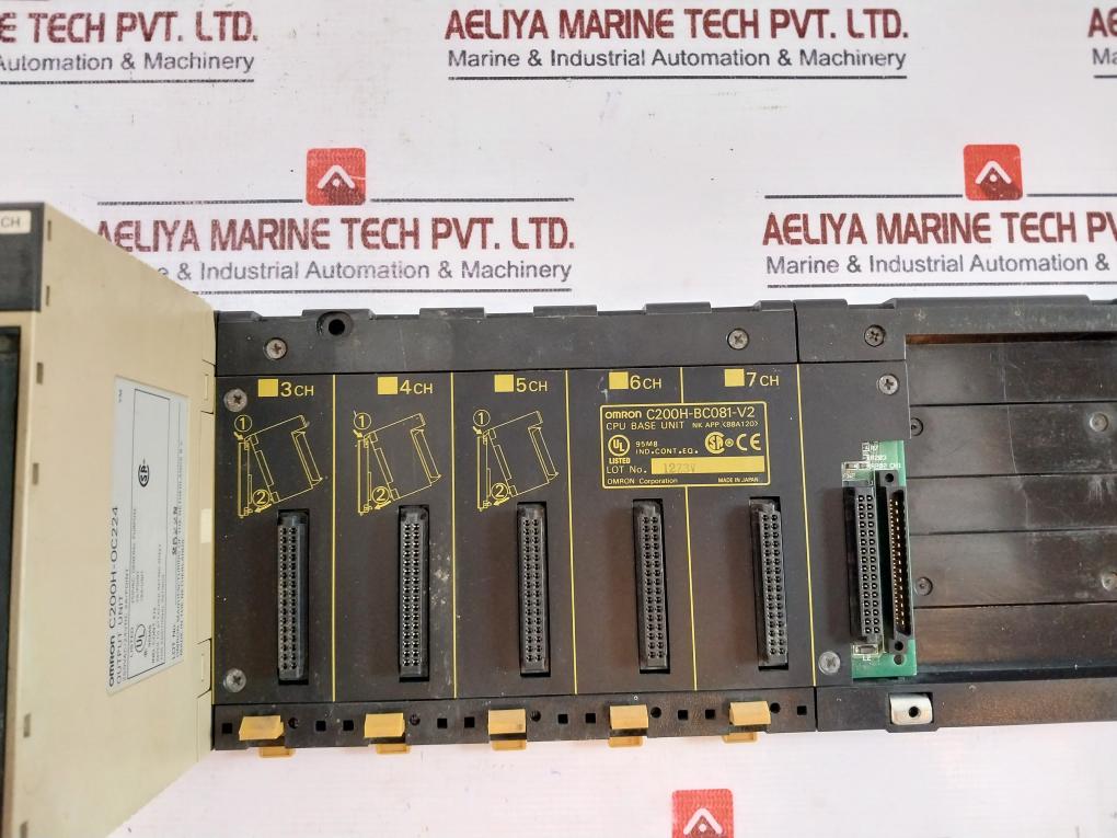 Omron C200H-BC081-V2 CPU Base Unit with Output Unit C200H-OC224