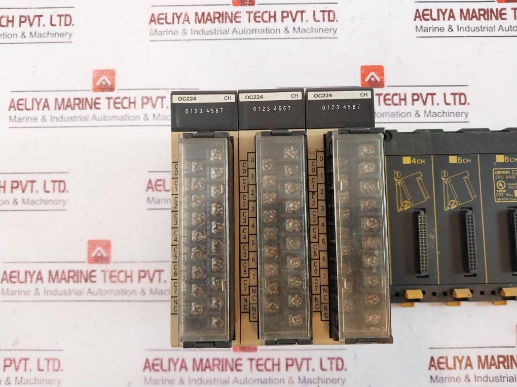 Omron C200H-BC081-V2 CPU Base Unit with Output Unit C200H-OC224