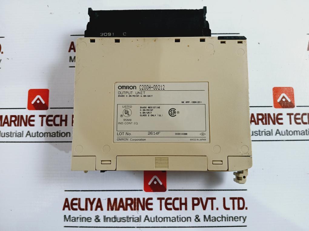 Omron C200h-od212 Output Module 24vdc Resistive 0.3a/point 4.8a/unit