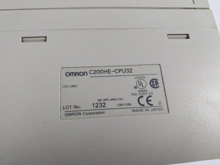 Omron C200He-cpu32 Sysmac Cpu Unit Programmable Controller