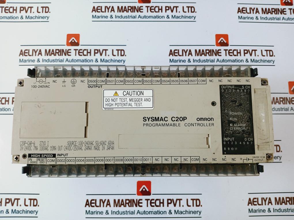 Omron C20P-car-a Programmable Controller Sysmac C20P, 100-240Vac 50/60Hz 60Va