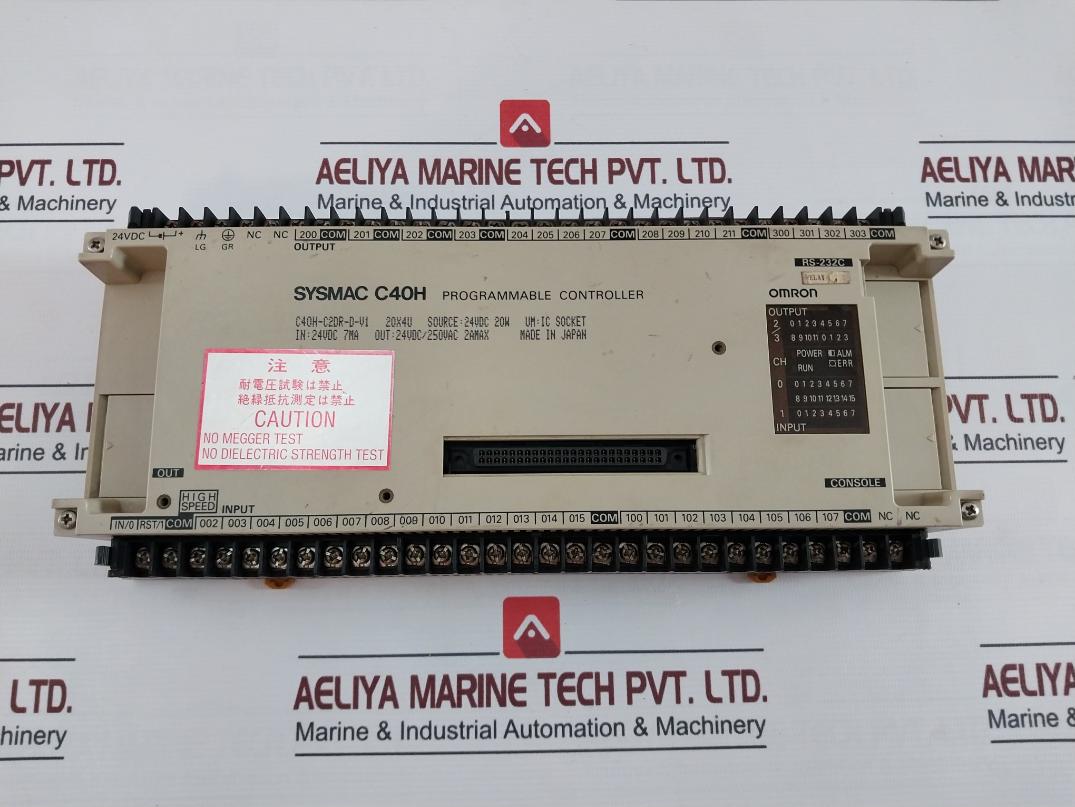 Omron C40H-c2Dr-d-v1 Sysmac C40H Programmable Controller 24Vdc 20W