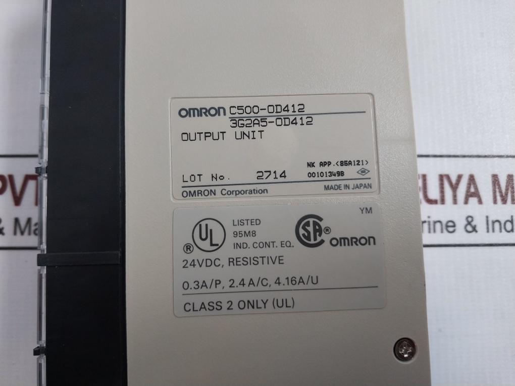 Omron C500-od412 Programmable Controller Output Unit 00101349B 24Vdc 4.16A/U 311