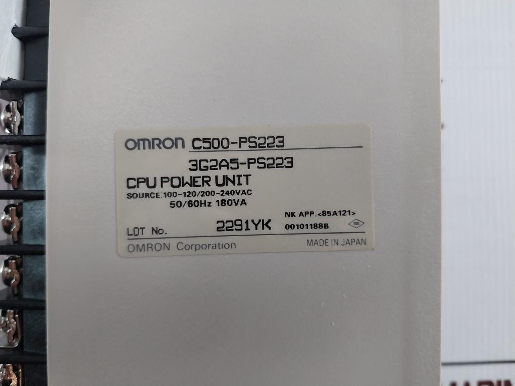Omron C500-ps223 Programmable Controller 100-120/200-240Vac 50/60Hz 180Va