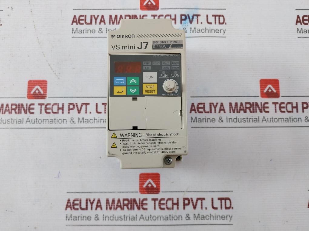 Omron Cimr-j7Azb0P2 Inverter Npit31297-303-0 Ip20 Vs Mini J7 200V Single Phase