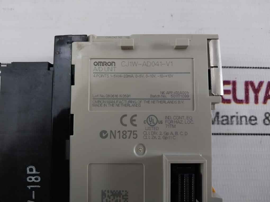 Omron Cj1W-ad041-v1 Analog I/O Plc Module 4-20Ma