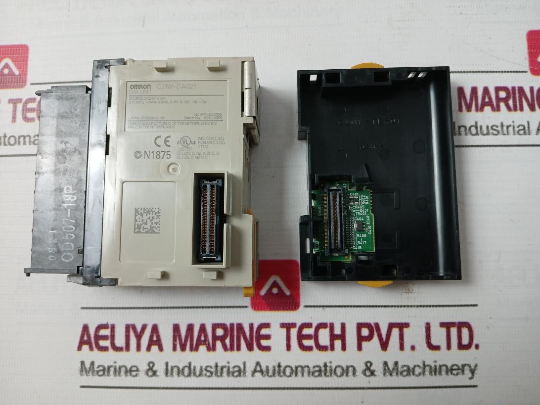 Omron Cj1W-da021 Plc Analog Output D/A Unit 2 Points 1-5V/4-20Ma 