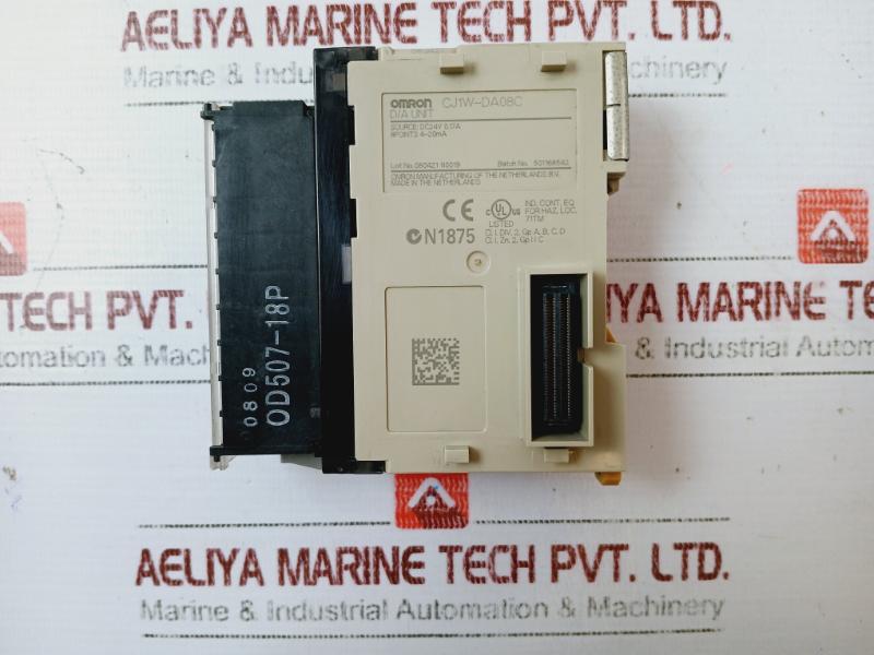 Omron Cj1W-da08C 8 Point Digital Analog Output Unit Dc24V 0.17A