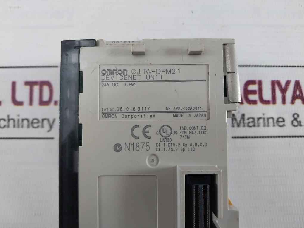 Omron Cj1W-drm21 Devicenet Unit 24V Dc 0.5W