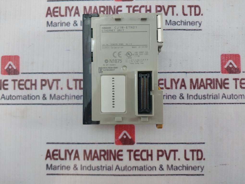 Omron Cj1W-etn21 Cj-series Ethernet Unit 100Base-tx And 10 Base-t Ver. 1.5