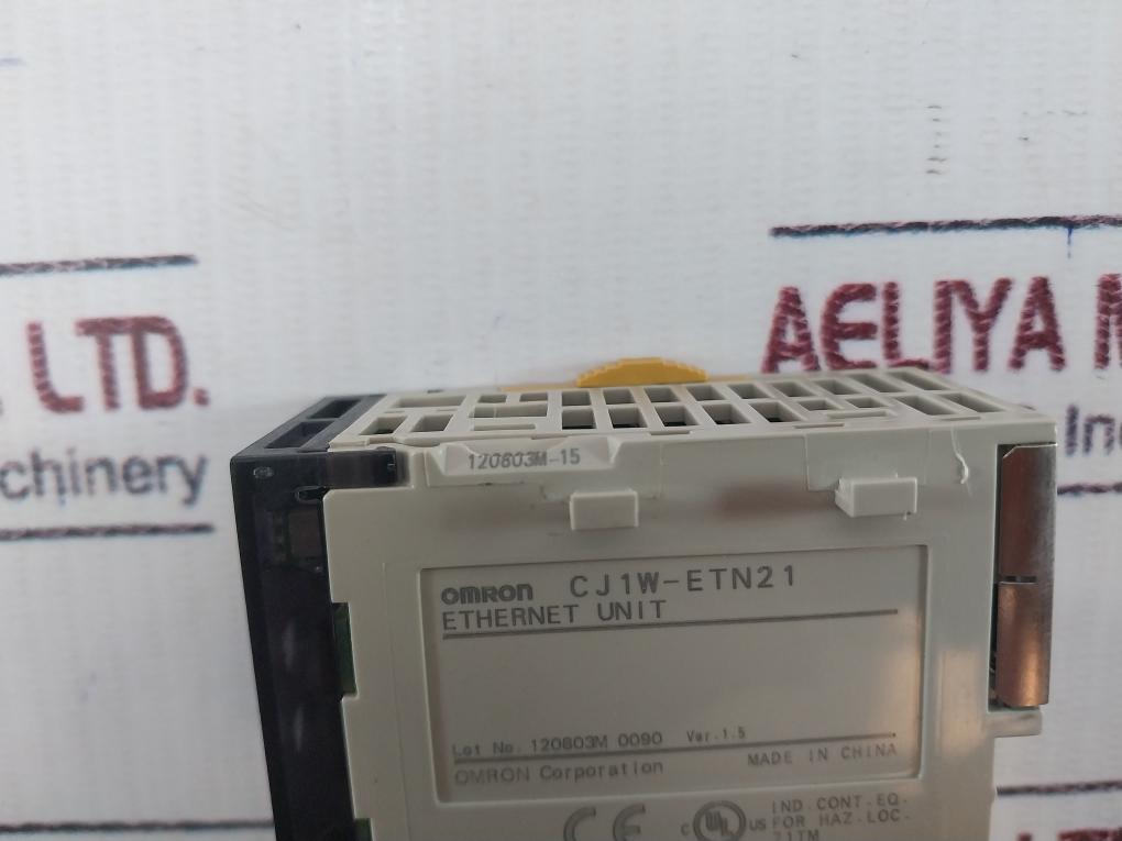Omron Cj1W-etn21 Cj-series Ethernet Unit 100Base-tx And 10 Base-t Ver. 1.5