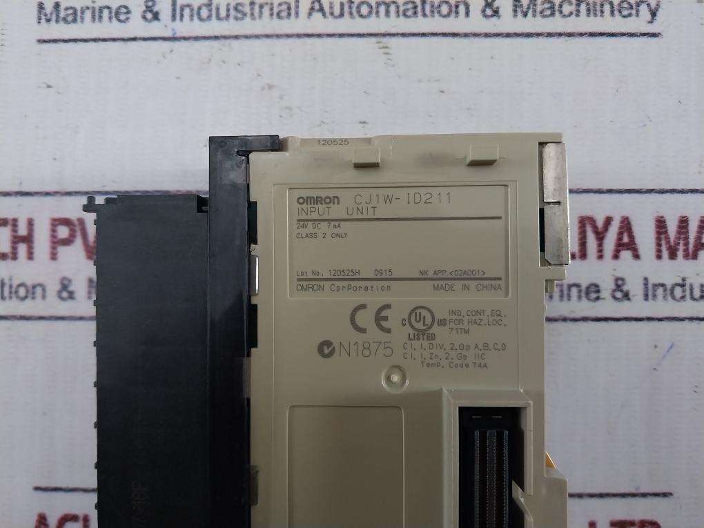 Omron Cj1W-id211 8-point Dc Input Unit With Terminal Block