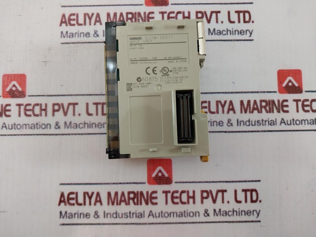 Omron Cj1W-id211 Cj Series Plc Digital Input Unit 24Vdc, 7Ma