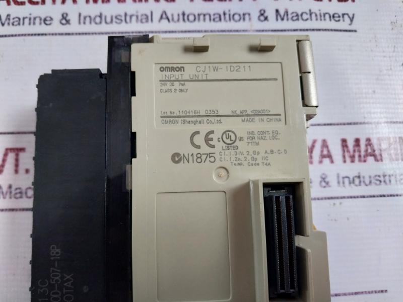 Omron Cj1W-id211 Digital Input Unit Dc24V 7Ma